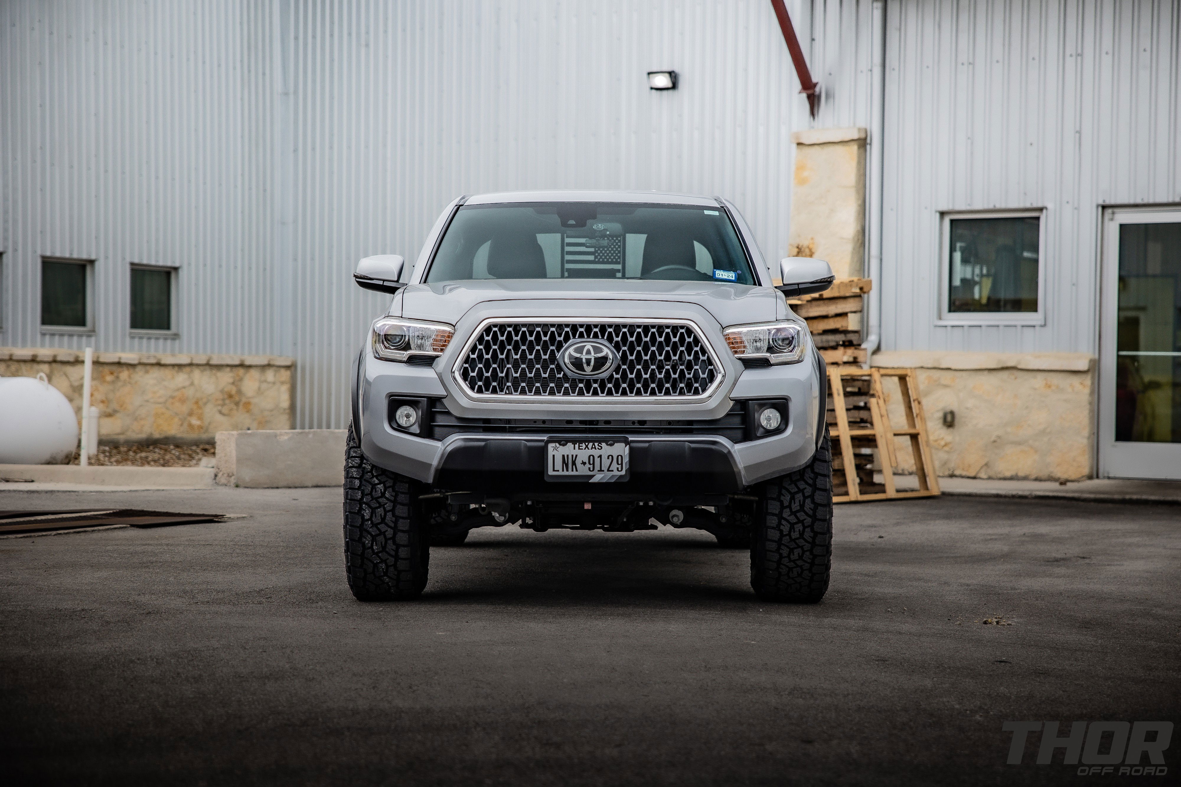 2019 Toyota Tacoma TRD in Silver with 3.5" Icon Dynamics Stage 6 Suspension Kit, Fuel Rebel 18x9" Matte Bronze Wheels, 285/65R18 Toyo Open Country A/T III Tires