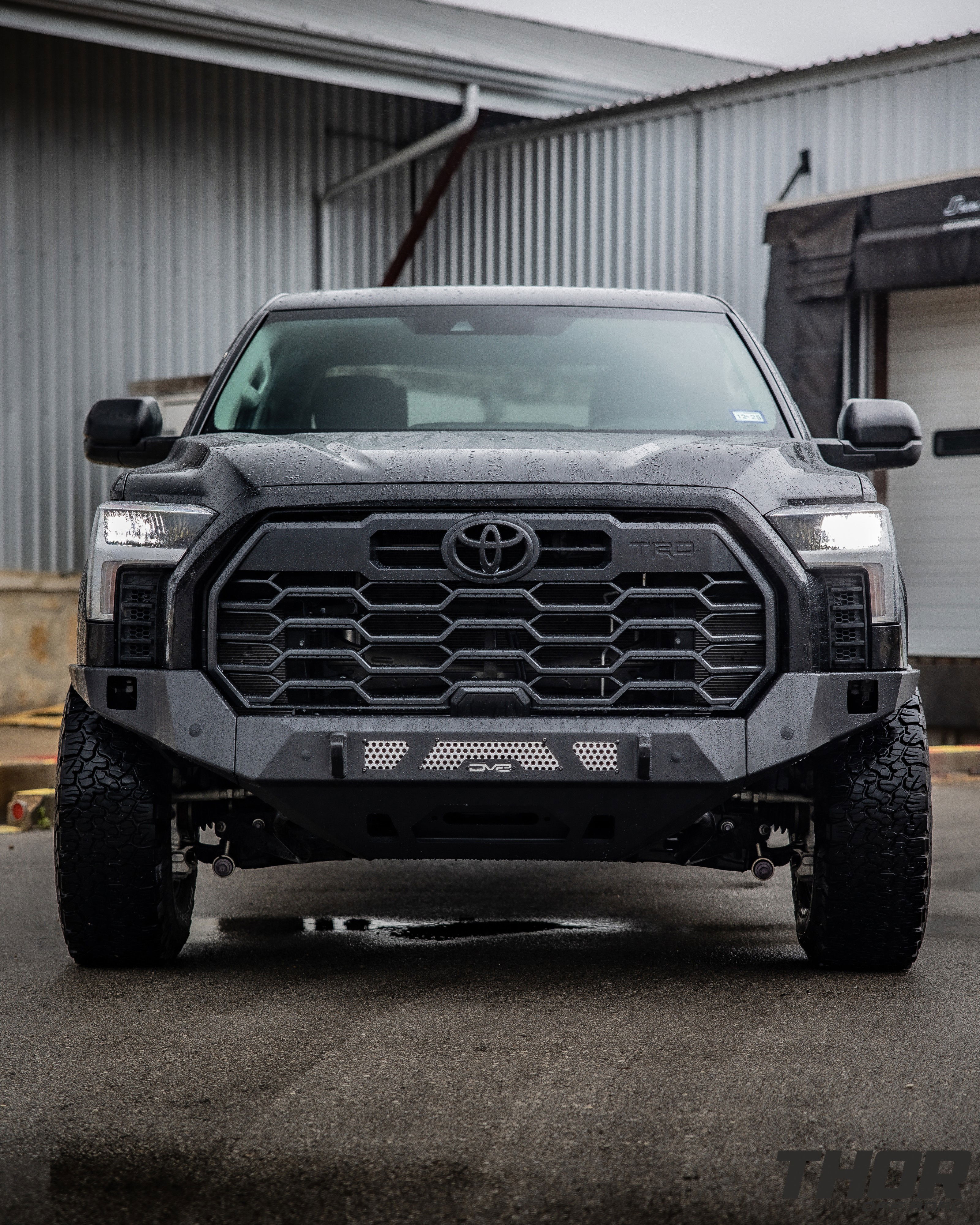 2024 Toyota Tundra SR5 in Black with DV8 Front Bumper