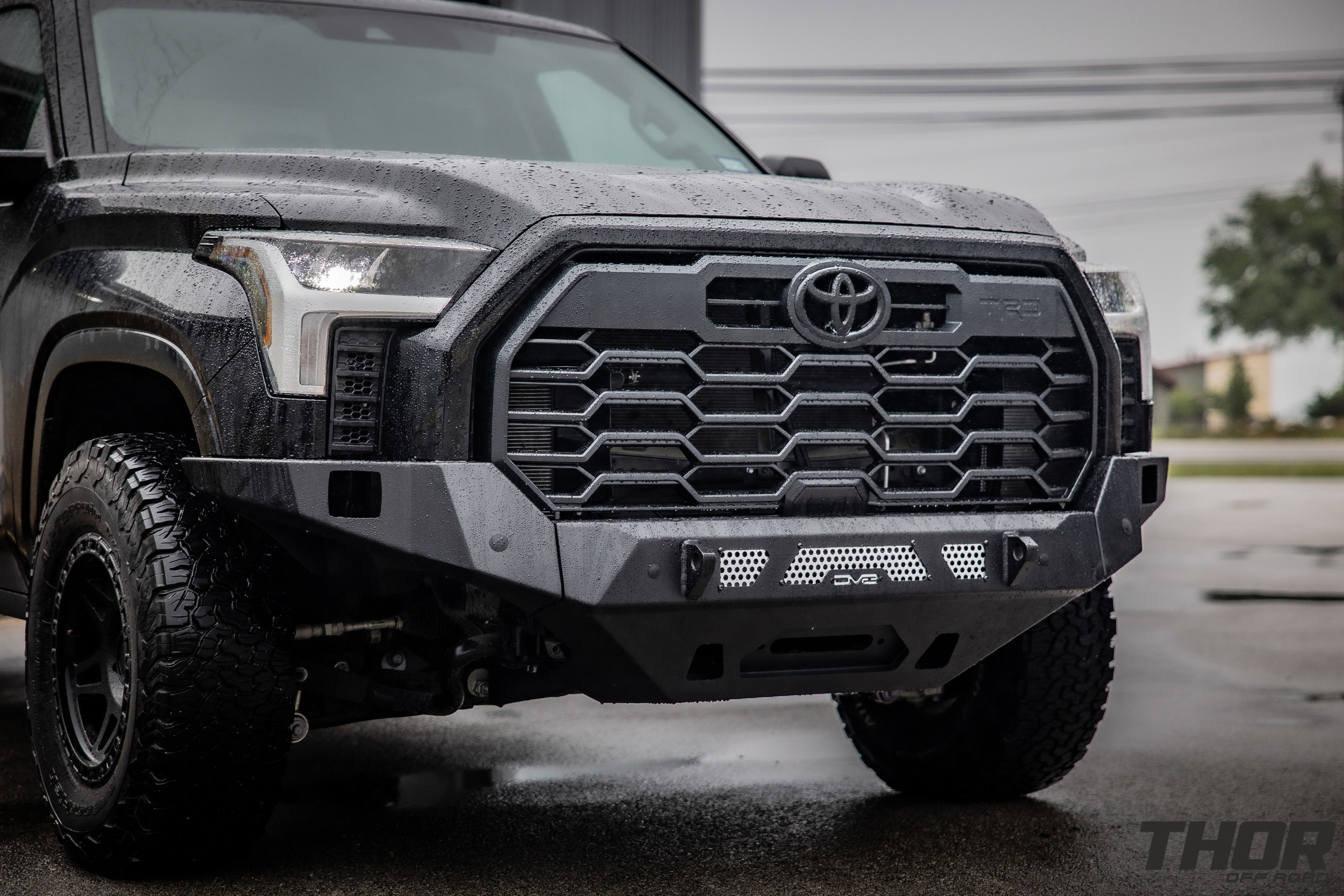 2024 Toyota Tundra SR5 in Black with DV8 Front Bumper