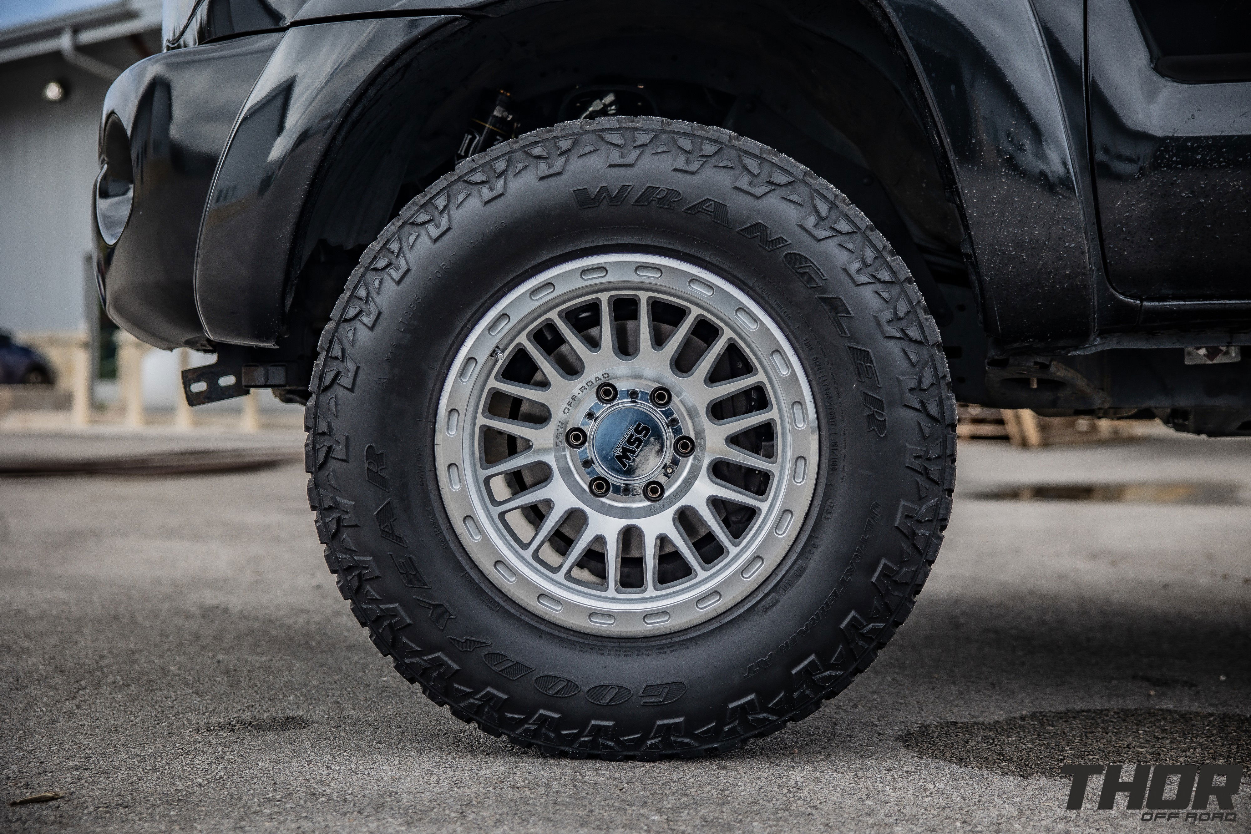 2008 Toyota Tacoma PreRunner in Black with 2.5" Icon Dynamics Remote Reservoir Suspension Kit, Icon Tubular Front Upper Control Arms