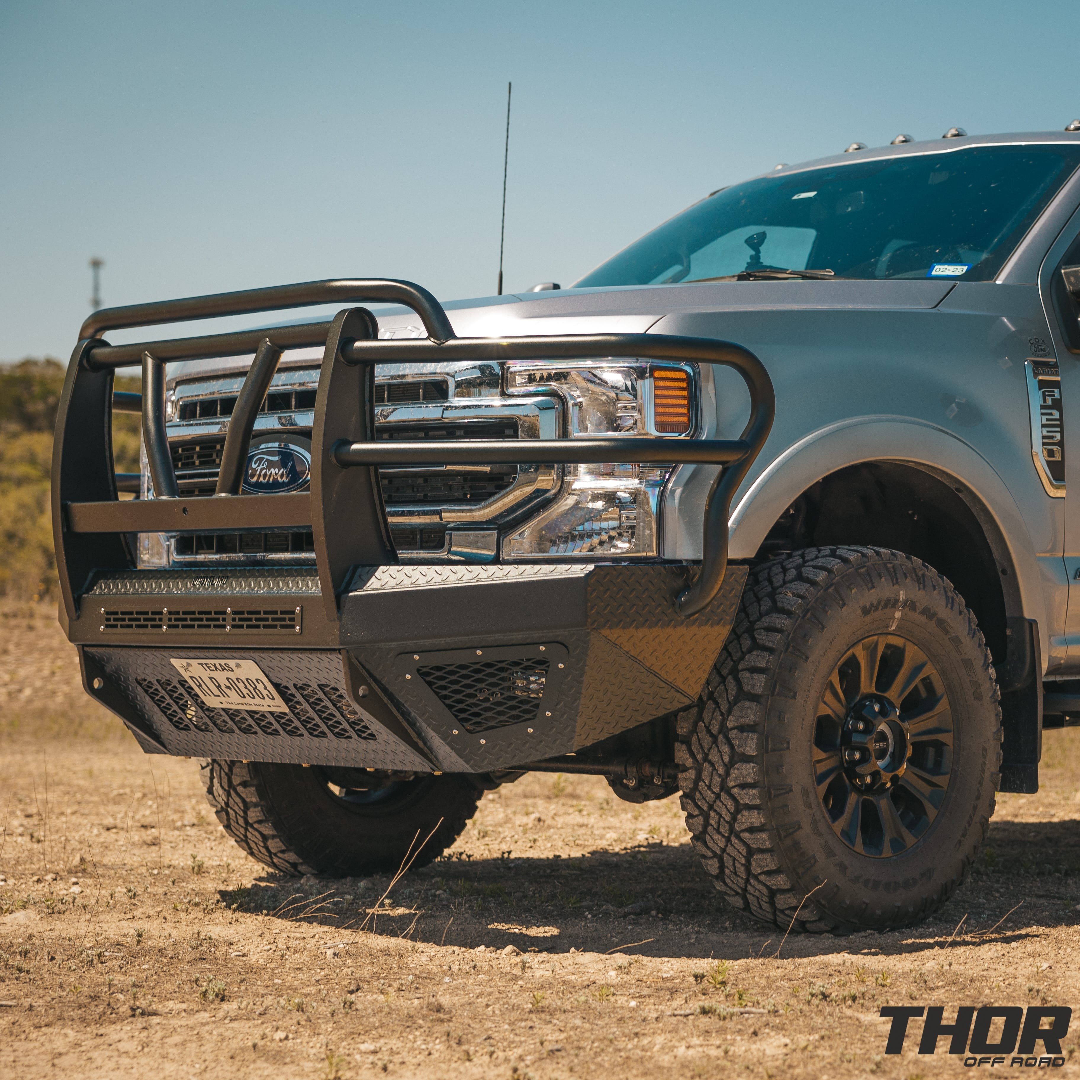 2022 Ford F-250 Super Duty Lariat in Silver with BodyGuard T2 Extreme Front and Rear Bumpers